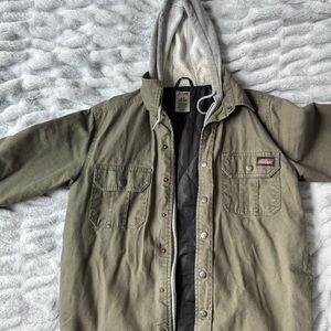 Dickies Olive Green Jacket With Hood